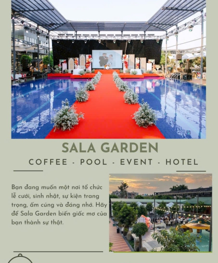 Tiệc Cưới Sân Vườn Biên Hòa – Không Gian Lãng Mạn Cho Ngày Trọng Đại Tại Sala Garden